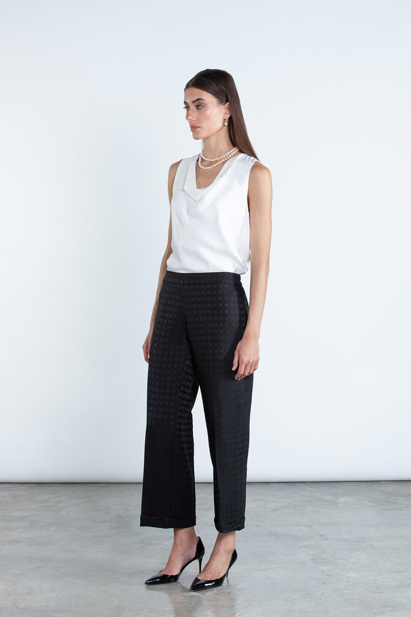 SM2507 Modest Suit Set in Premium Circle Jacquard