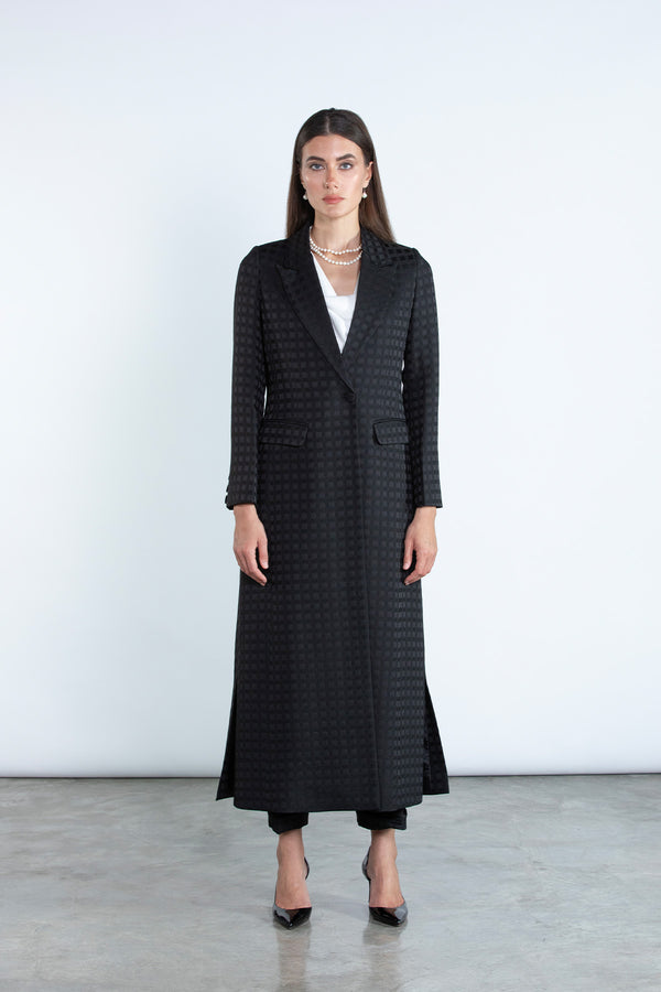 SM2507 Modest Suit Set in Premium Circle Jacquard