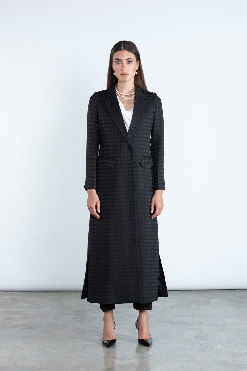 SM2507 Modest Suit Set in Premium Circle Jacquard