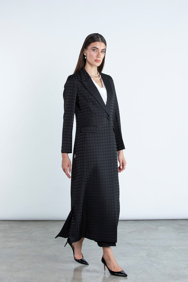 SM2507 Modest Suit Set in Premium Circle Jacquard