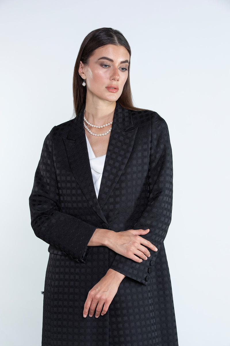 SM2507 Modest Suit Set in Premium Circle Jacquard