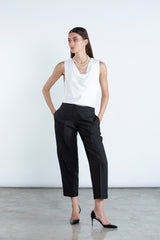SM2508  Tailored Jacquard Suit Set with Matching Trousers and headscarf