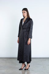 SM2504 - BLACK Modest Suit Set with Jacquard Finish