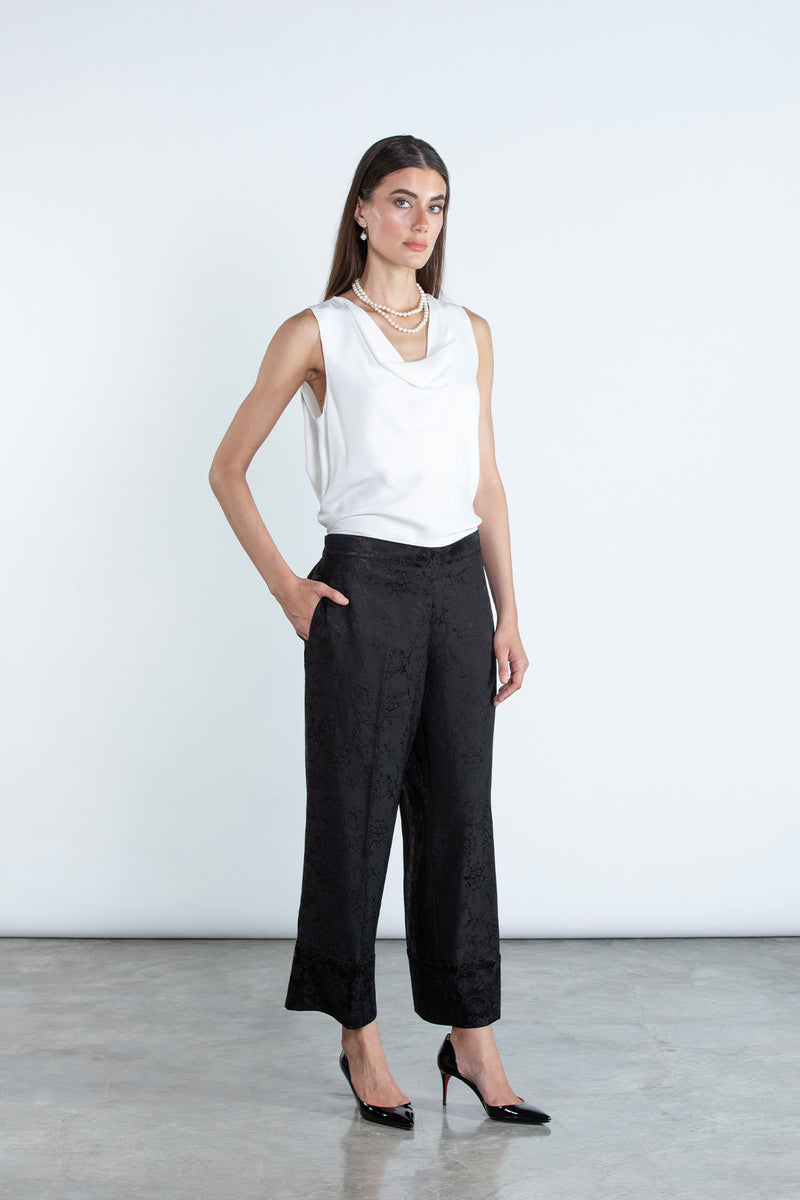 SM2515-BLACK Full Length Eleganza Aura Suit