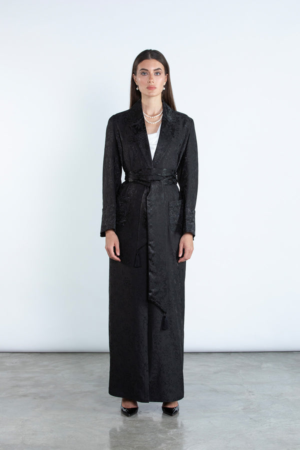 SM2515-BLACK Full Length Eleganza Aura Suit