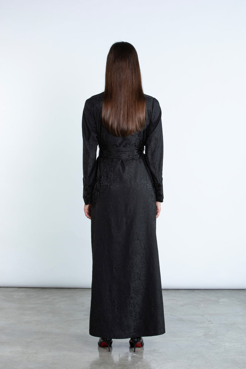 SM2515-BLACK Full Length Eleganza Aura Suit