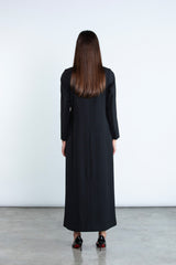 Chic black  full length blazer and trousers suit DC2007