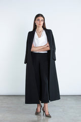 Chic black  full length blazer and trousers suit DC2007