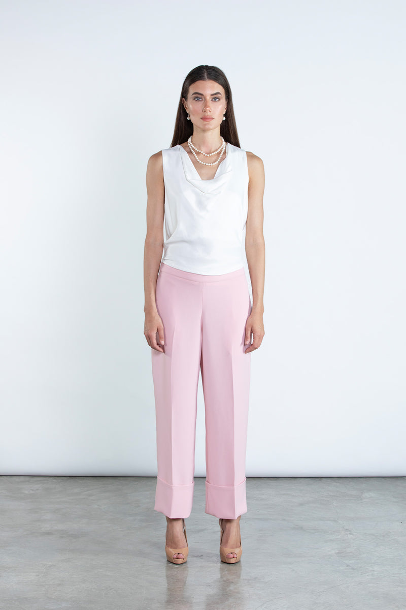 Chic Pink Full Length Blazer and Trousers Suit DC2007