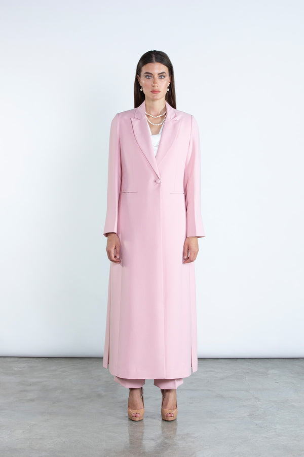 Chic Pink Full Length Blazer and Trousers Suit DC2007