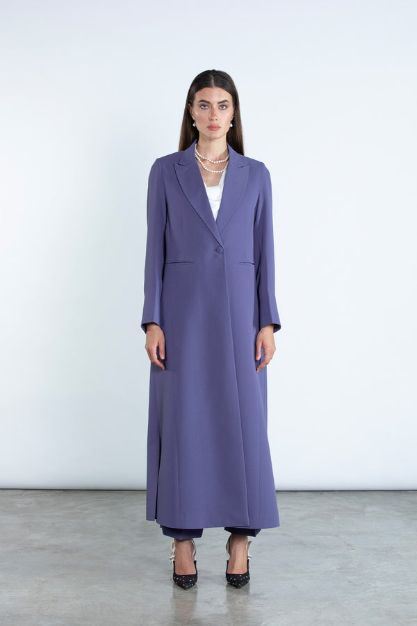 Chic purple full length blazer and trousers suit DC2007