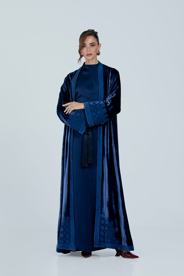 DCV2517 The Moonlight Velvet Abaya