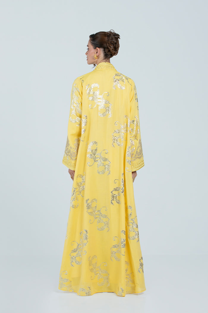 RMDCB2514 YELLOW The Gilded Bloom Kaftan - Limited Edition