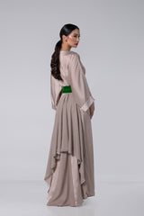 فستان حريري بنقش مون لايت - MFW2601