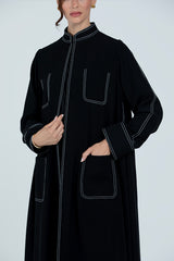 DC2513 The Black Balance Abaya