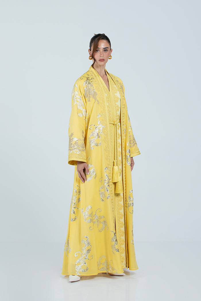 RMDCB2514 YELLOW The Gilded Bloom Kaftan - Limited Edition