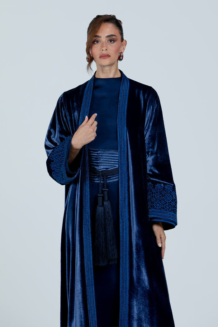 DCV2517 The Moonlight Velvet Abaya