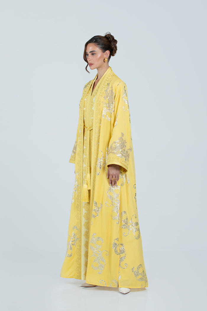 RMDCB2514 YELLOW The Gilded Bloom Kaftan - Limited Edition
