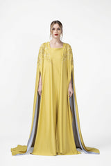 RMDHC2404 Illuminated Elegance Satin Silk Haute Couture Abaya