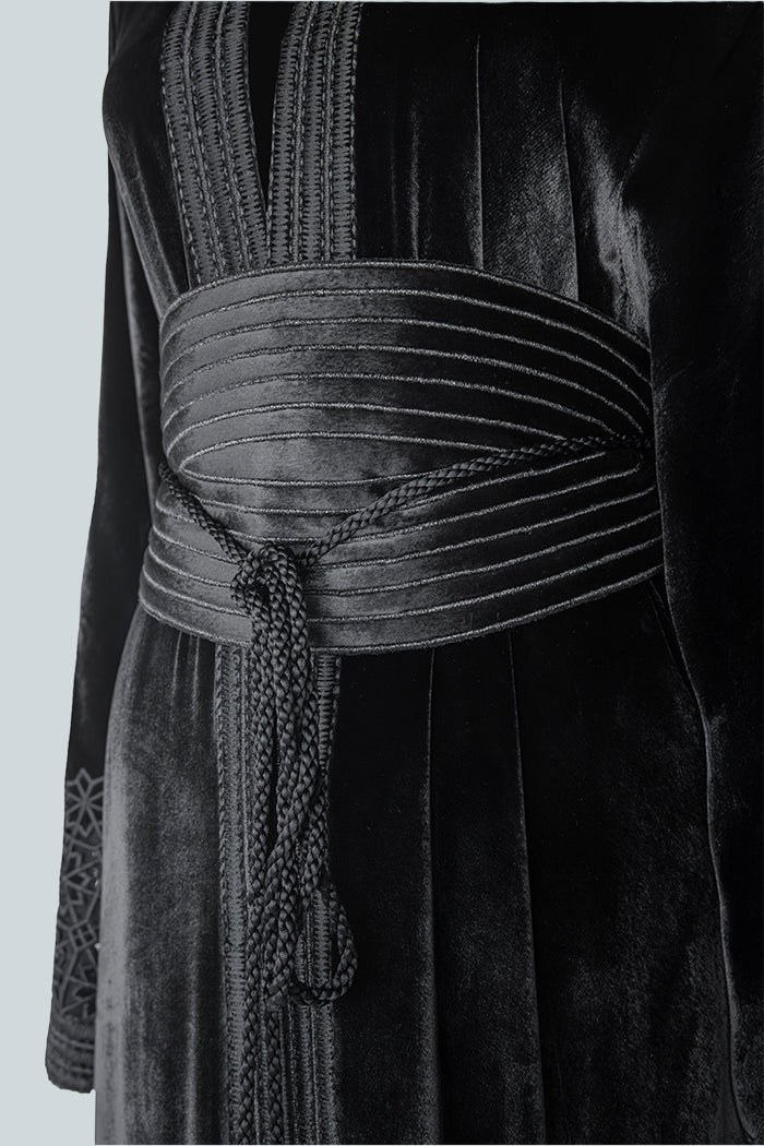 DCV2517 The Moonlight Velvet Abaya