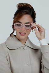 SUNGLASSES RECTANGULAR II - SHINY PASTEL PINK