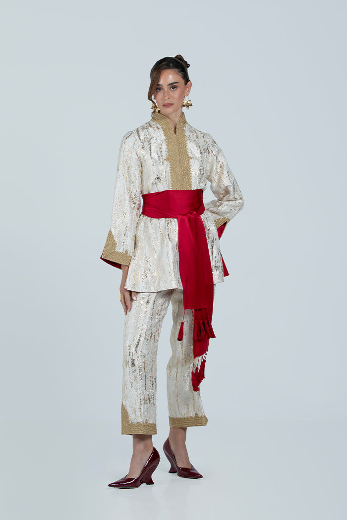 RMDTT2501-RED Crimson Glory Top & Trouser Set  – Limited Edition