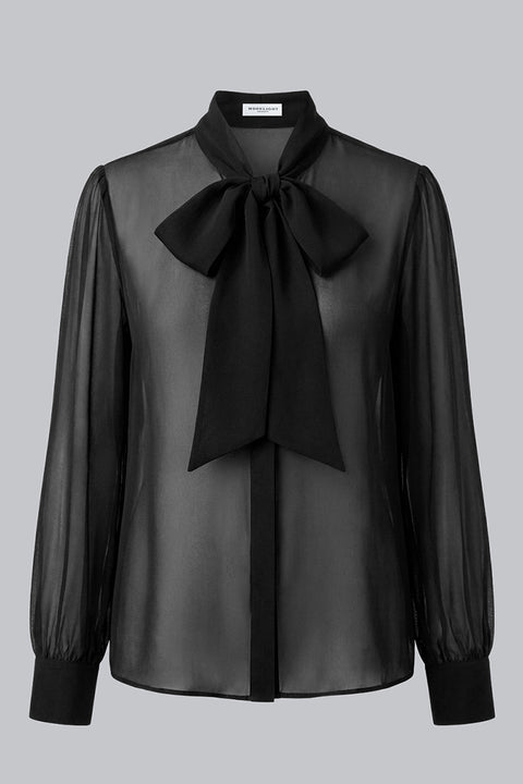 BOW CHIFFON SHIRT SM2646TP