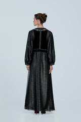 DCVHC2526 Celestial Noir Abaya