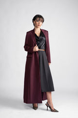 DCJ2303 جاكيت الأناقة الملكية بالطول الكامل