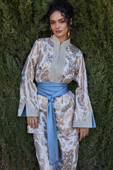 RMDTT2501-BLUE Glory of Serenity Top & Trouser Set - Limited Edition