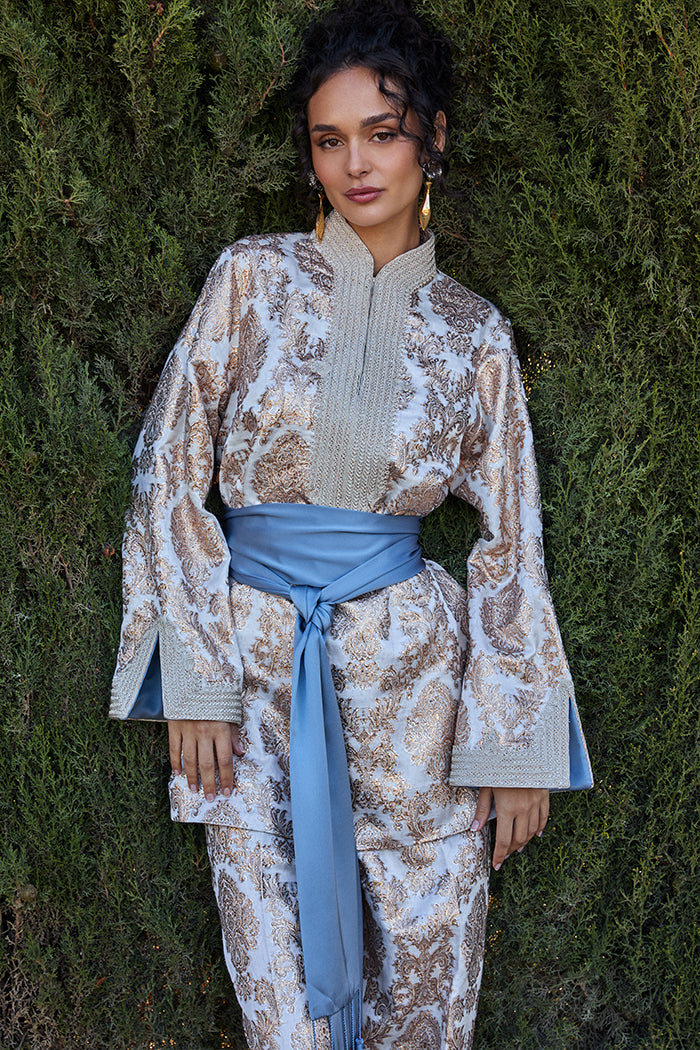 RMDTT2501-BLUE Glory of Serenity Top & Trouser Set - Limited Edition