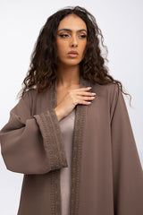 عباءة واسعة مميزة بتطريز مغربي  EDM2317C