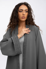 عباءة واسعة مميزة بتطريز مغربي  EDM2317C