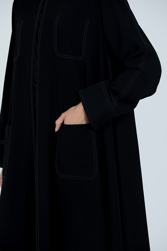 DC2513 The Black Balance Abaya