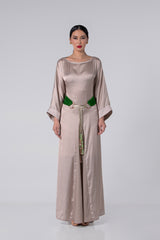 فستان حريري بنقش مون لايت - MFW2601