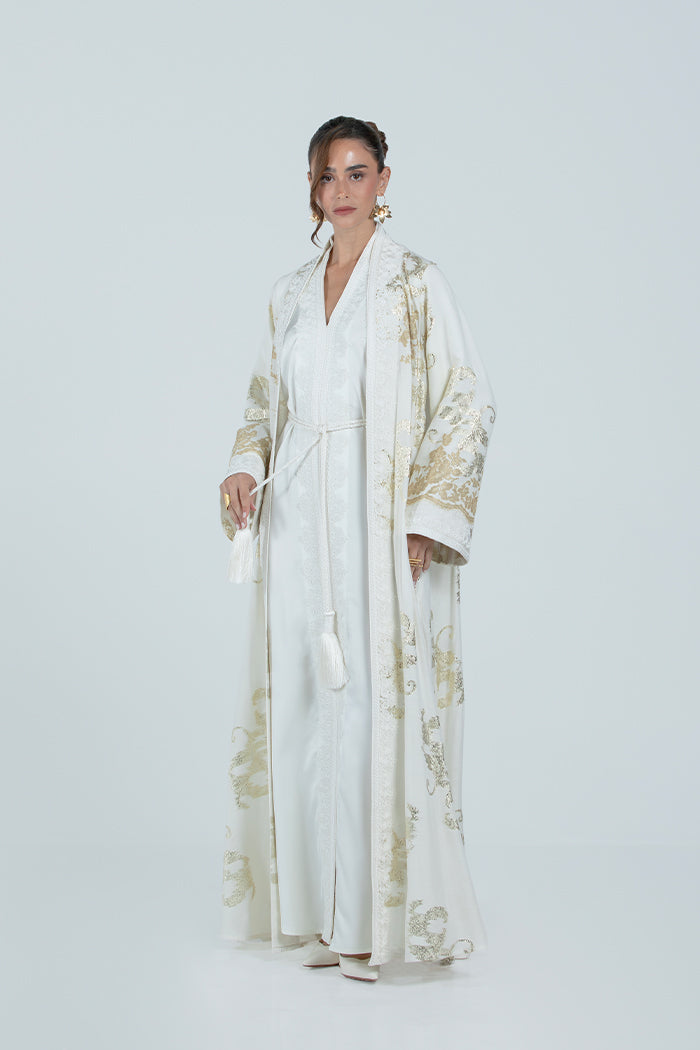 RMDCB2514 OFF WHITE The Gilded Bloom Kaftan - Limited Edition