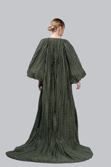RMDHC2402 Emerald Cascade Haute Couture Abaya