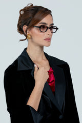 SUNGLASSES RECTANGULAR II - SHINY BLACK