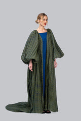 RMDHC2402 Emerald Cascade Haute Couture Abaya