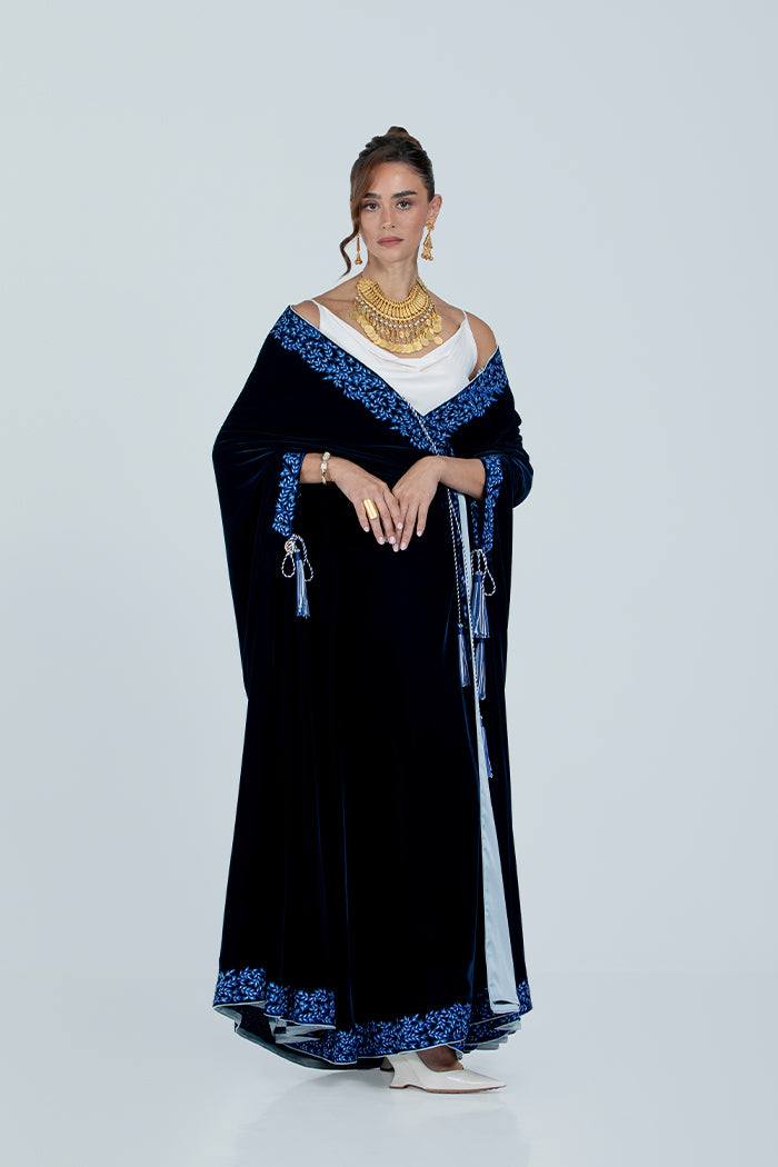 DCV2518 The Regal Velvet Cape Abaya