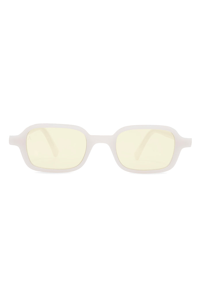 SUNGLASSES RECTANGULAR II - SHINY BEIGE