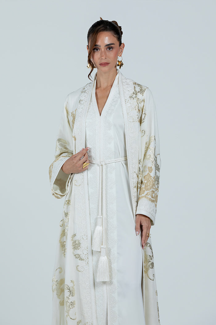 RMDCB2514 OFF WHITE The Gilded Bloom Kaftan - Limited Edition