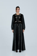 DCVHC2526 Celestial Noir Abaya