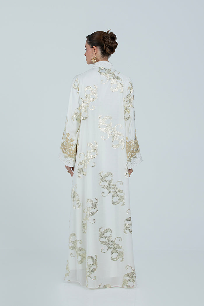 RMDCB2514 OFF WHITE The Gilded Bloom Kaftan - Limited Edition