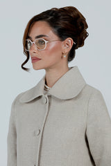 SUNGLASSES OCTAGONAL - SHINY LIGHT PINK