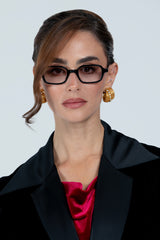 SUNGLASSES RECTANGULAR II - SHINY BLACK