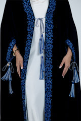 DCV2518 The Regal Velvet Cape Abaya