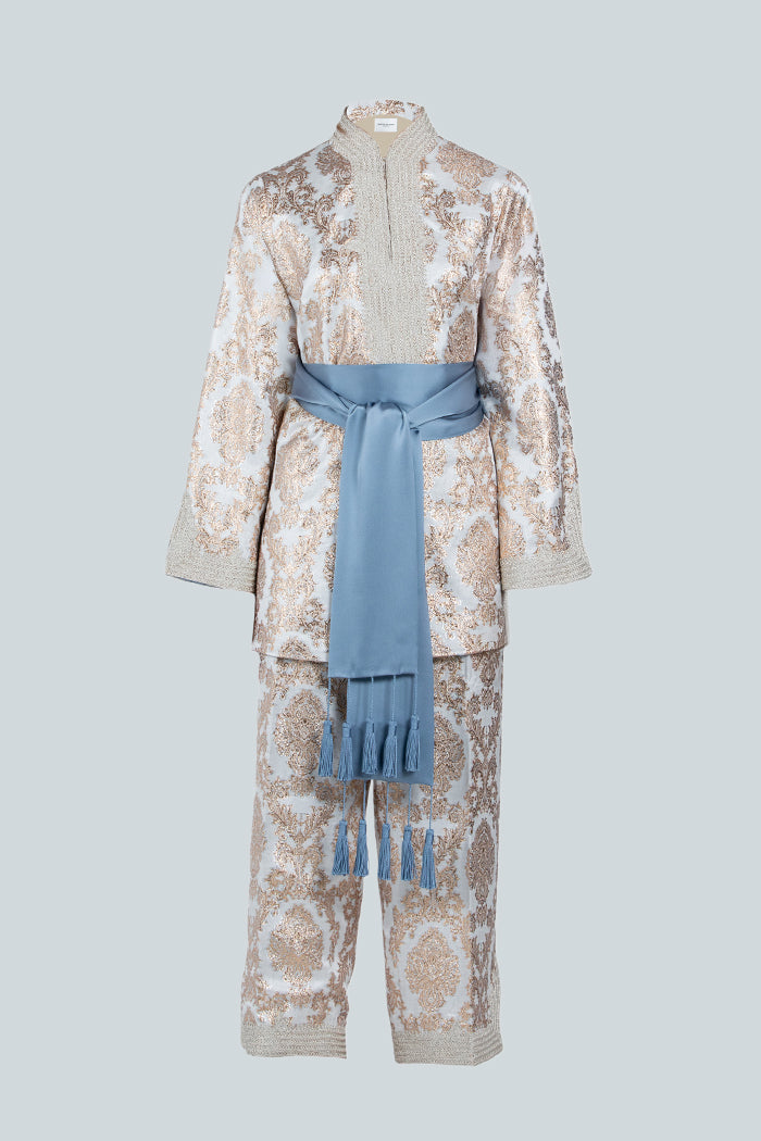 RMDTT2501-BLUE Glory of Serenity Top & Trouser Set - Limited Edition