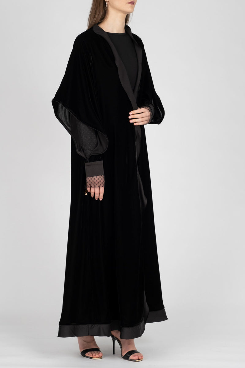 Winter Abaya Flare Cut DC2003