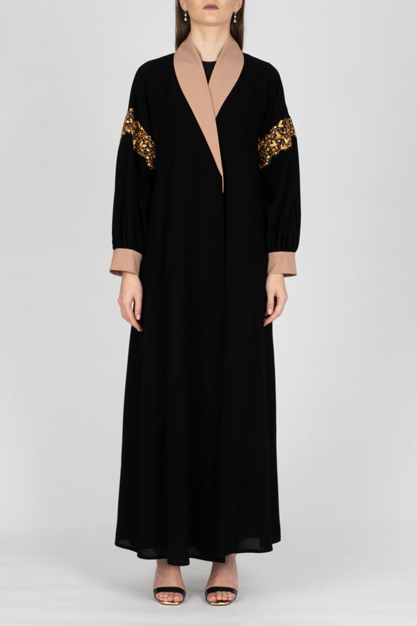 Winter Abaya Flare Cut DC2009